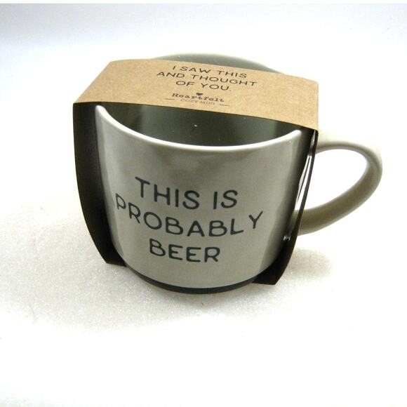 Large 15oz Handmade style Coffee Gift Mug for Coffee and Beer Drinker - Picture 3 of 4